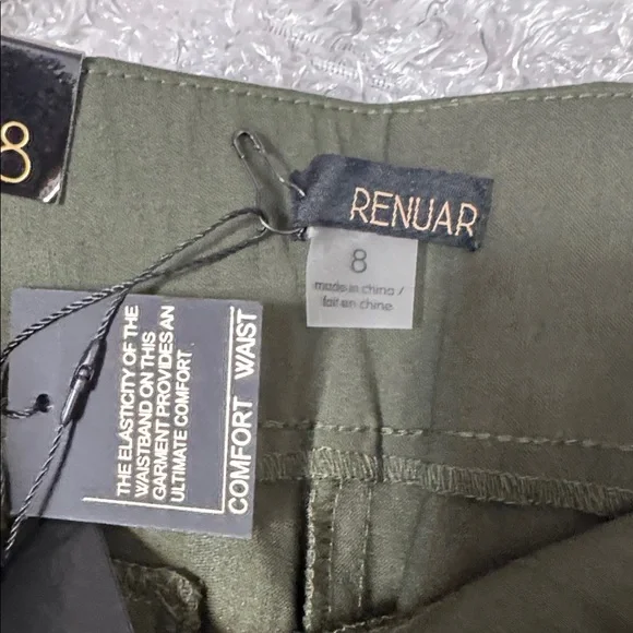 Renuar green pull on pants women’s new - Picture 4 of 7